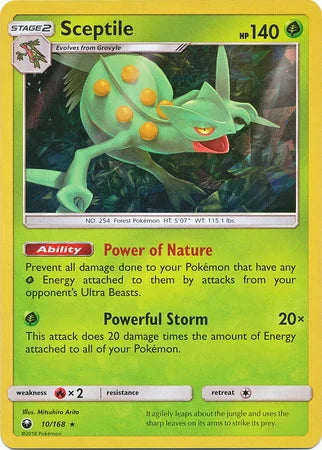 Celestial Storm Holo Sceptile #10/168